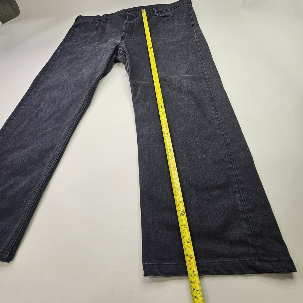 LEVI'S 569 Loose Straight Jeans 42x32 Black Dark Wash Denim Baggy Relaxed Fit - Picture 5 of 13